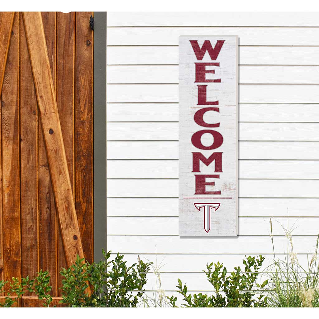 10x35 Indoor Outdoor Sign WELCOME Troy Trojans