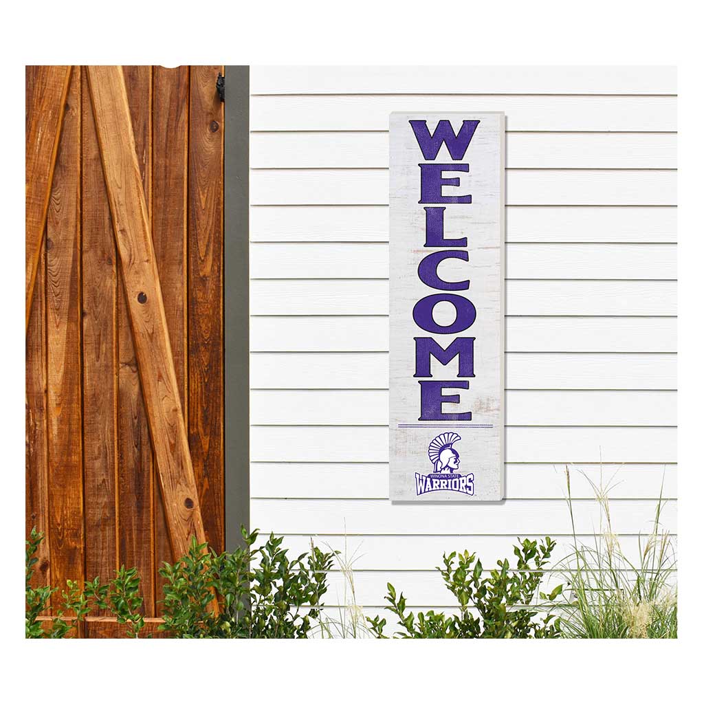 10x35 Indoor Outdoor Sign WELCOME Winona State University Warriors