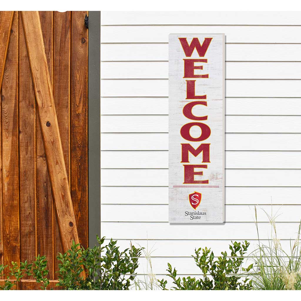 10x35 Indoor Outdoor Sign WELCOME California State - Stanislaus WARRIORS