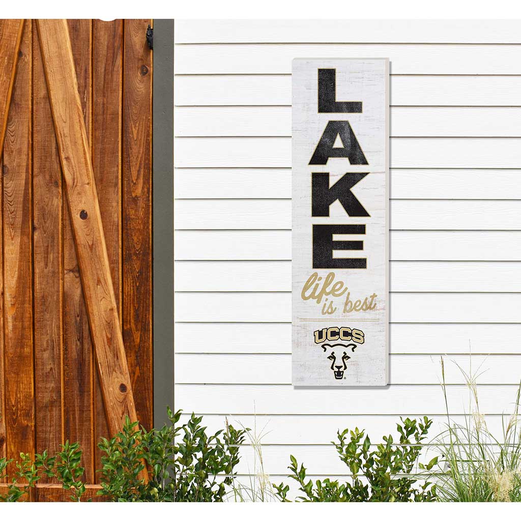 10x35 Indoor Outdoor Sign LAKE Life University of Colorado Springs Mountains Lions