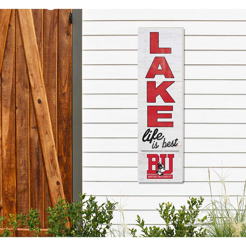 10x35 Indoor Outdoor Sign LAKE Life Boston University Terriers