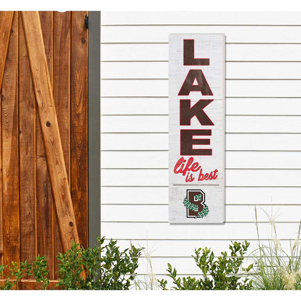 10x35 Indoor Outdoor Sign LAKE Life Brown Bears