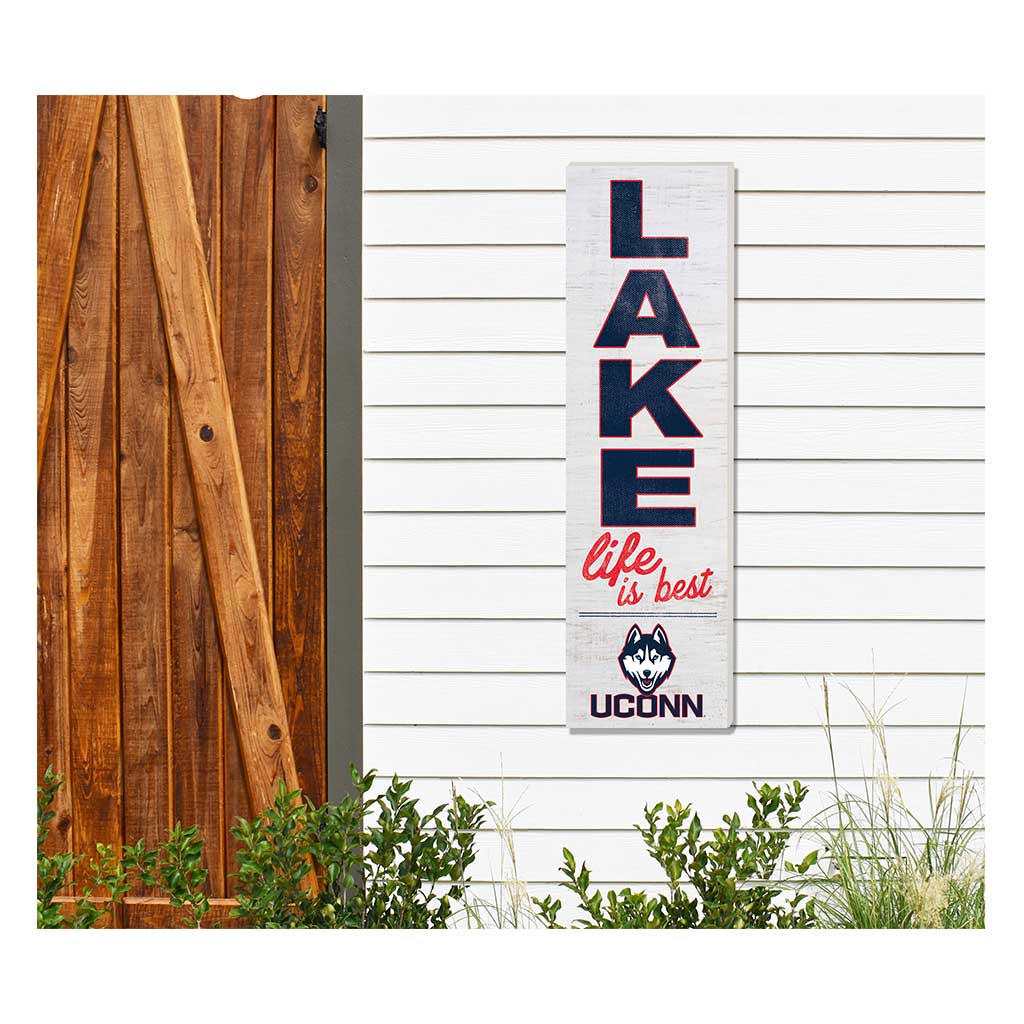 10x35 Indoor Outdoor Sign LAKE Life Connecticut Huskies