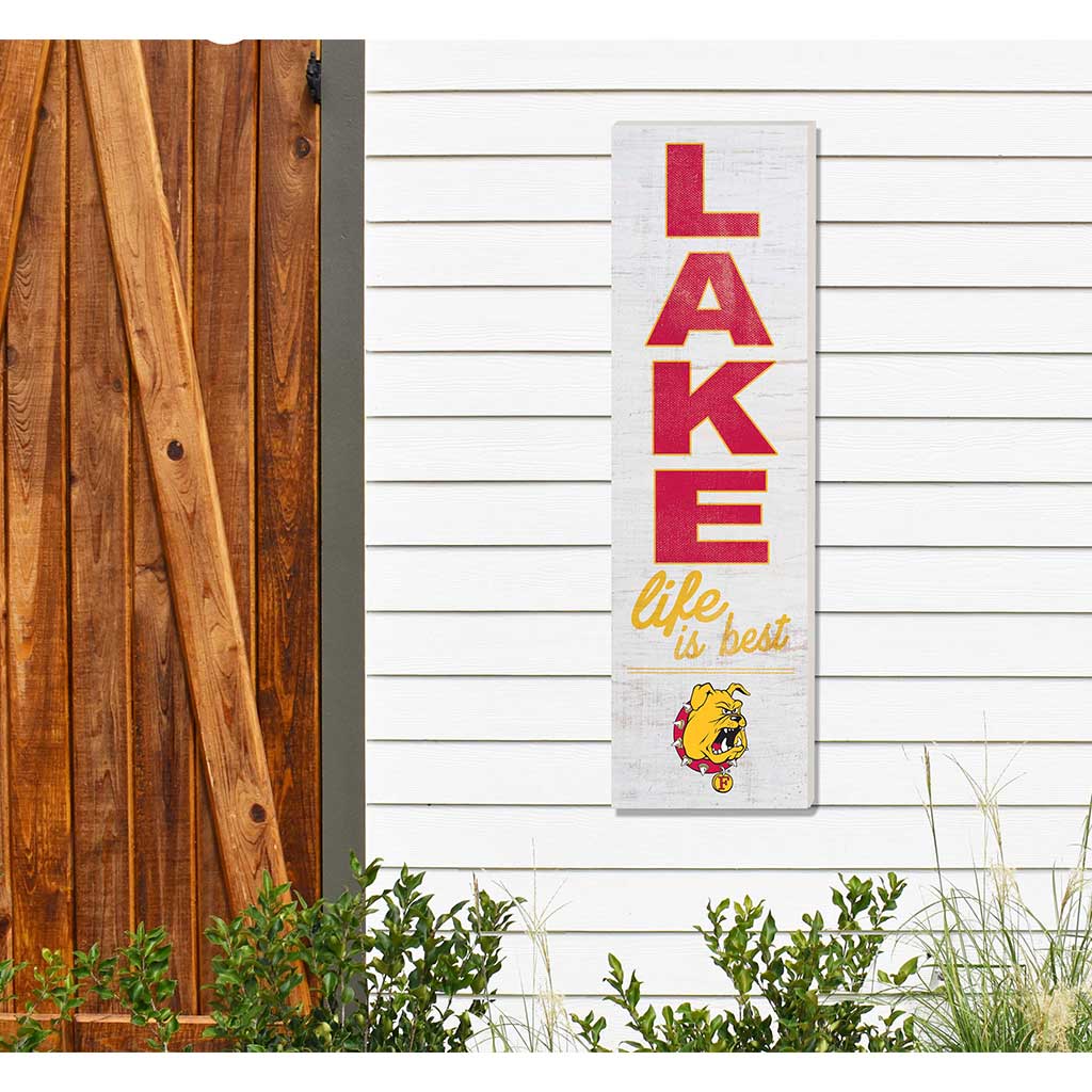 10x35 Indoor Outdoor Sign LAKE Life Ferris State Bulldogs