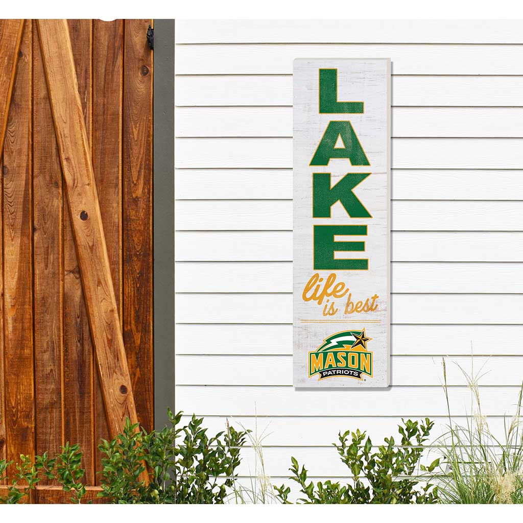 10x35 Indoor Outdoor Sign LAKE Life George Mason Patriots