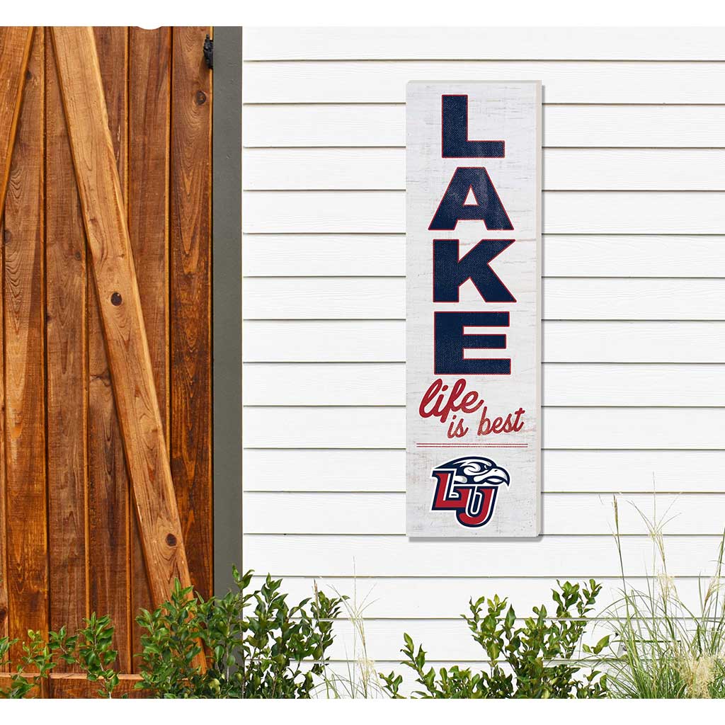 10x35 Indoor Outdoor Sign LAKE Life Liberty Flames