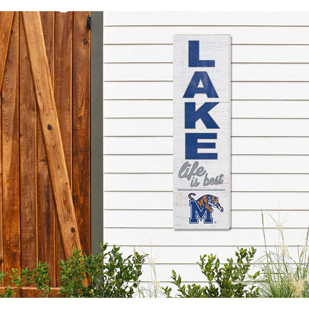 10x35 Indoor Outdoor Sign LAKE Life Memphis Tigers