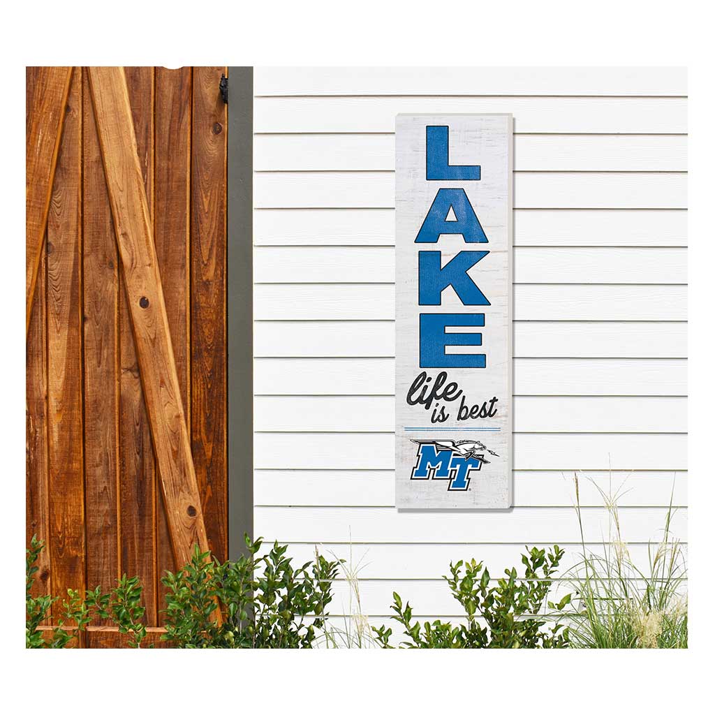 10x35 Indoor Outdoor Sign LAKE Life Middle Tennessee State Blue Raiders