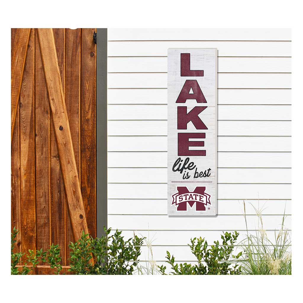 10x35 Indoor Outdoor Sign LAKE Life Mississippi State Bulldogs