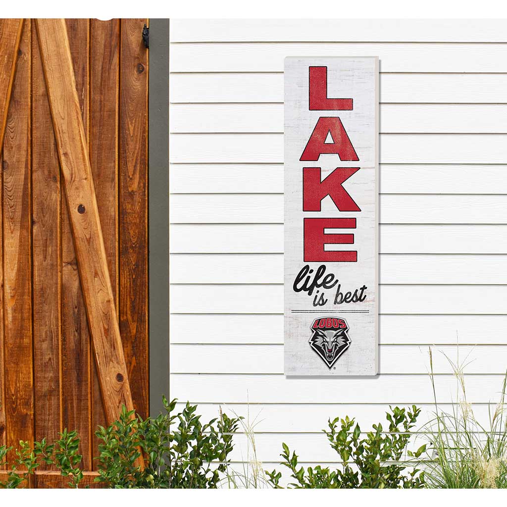 10x35 Indoor Outdoor Sign LAKE Life New Mexico Lobos