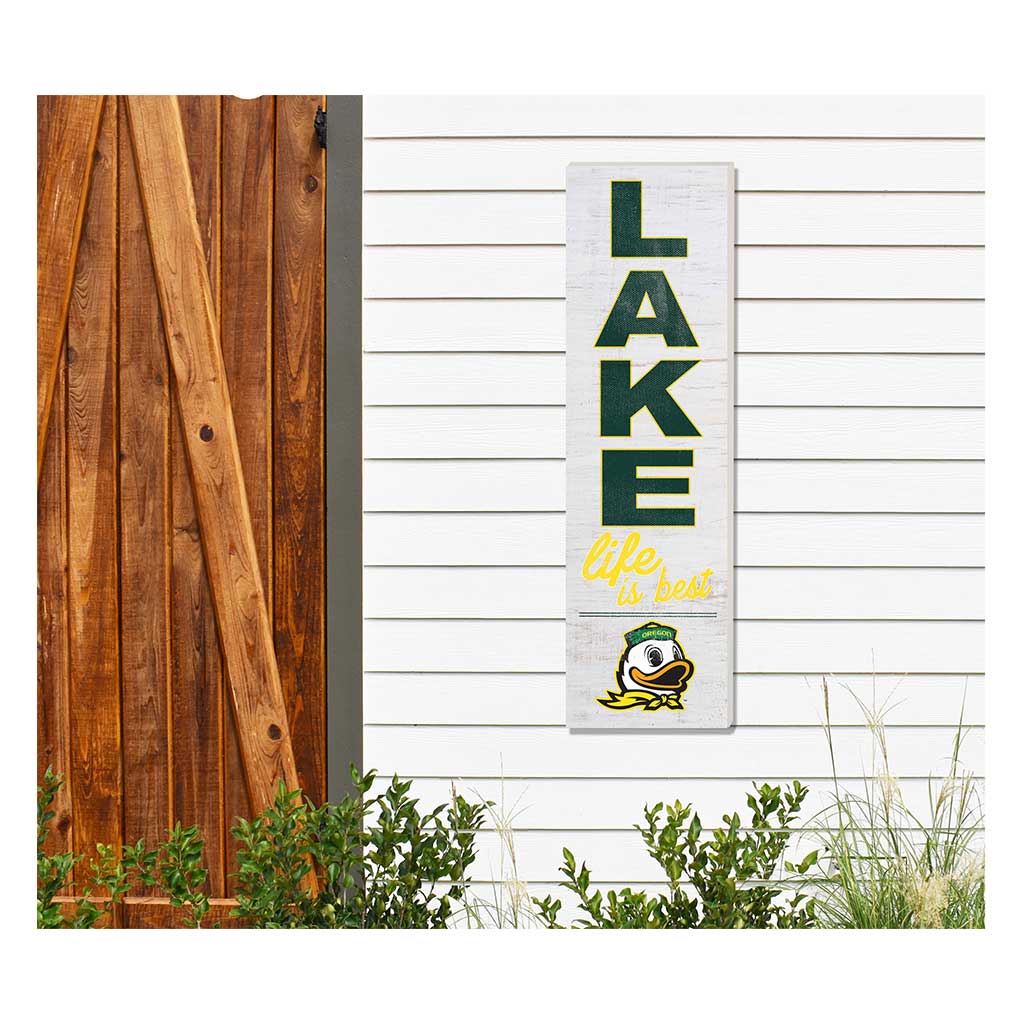 10x35 Indoor Outdoor Sign LAKE Life Oregon Ducks