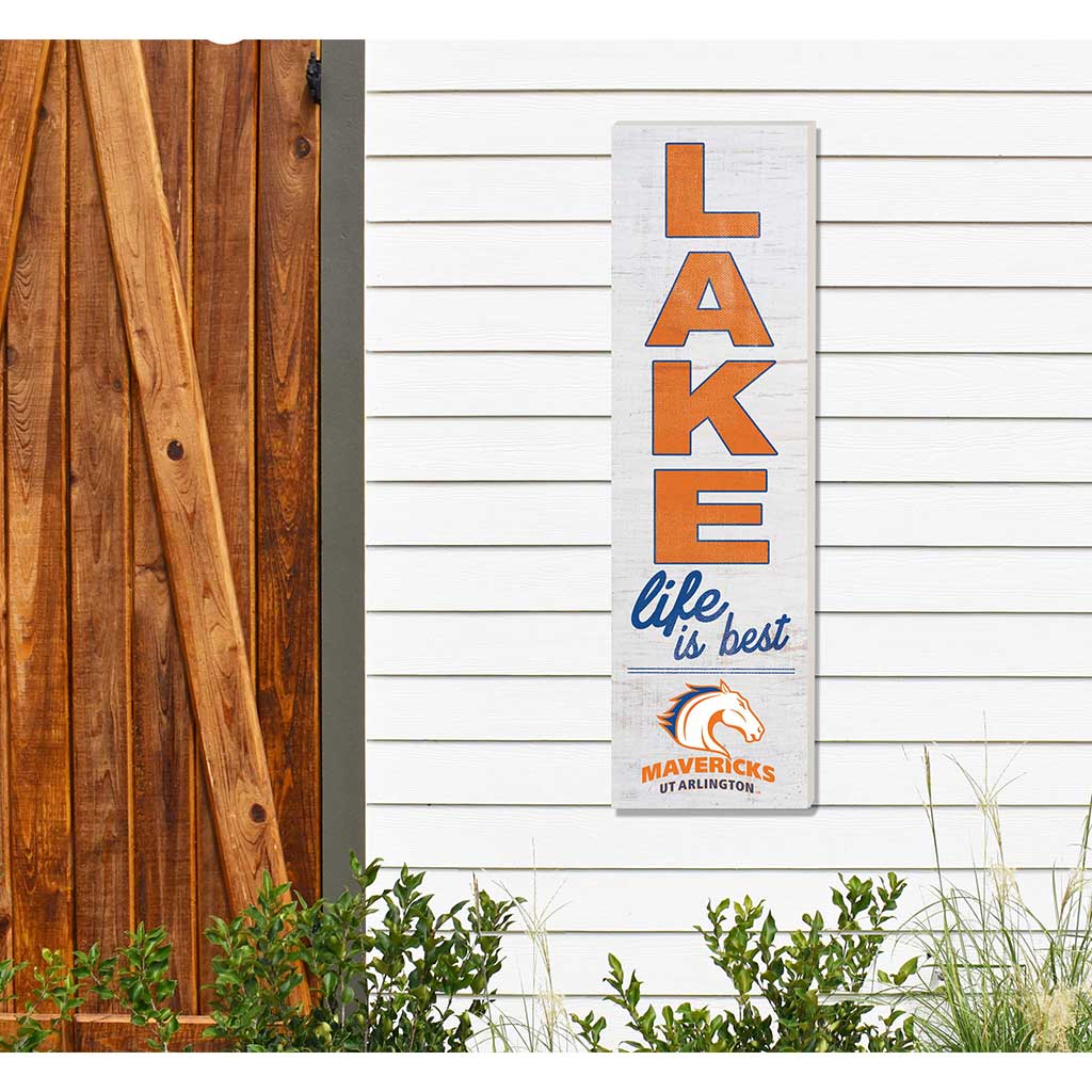 10x35 Indoor Outdoor Sign LAKE Life Texas at Arlington Mavericks