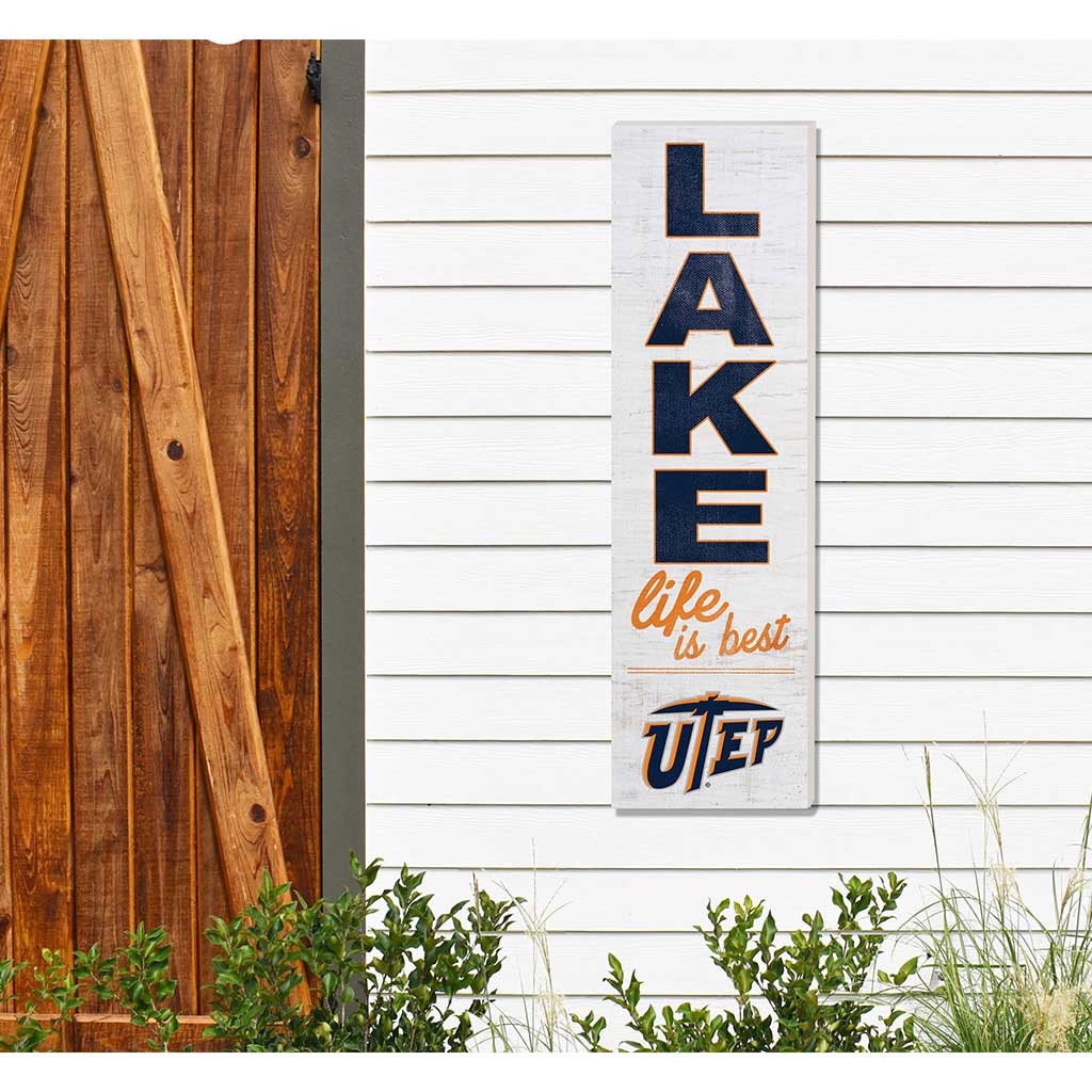 10x35 Indoor Outdoor Sign LAKE Life Texas at El Paso Miners