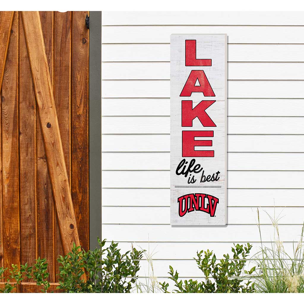10x35 Indoor Outdoor Sign LAKE Life University of Nevada Las Vegas Rebels