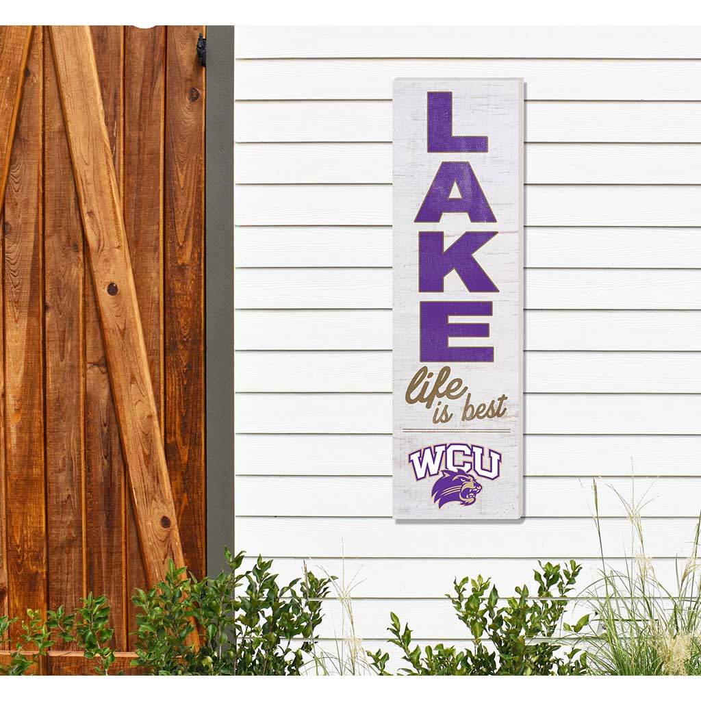 10x35 Indoor Outdoor Sign LAKE Life Western Carolina Catamounts