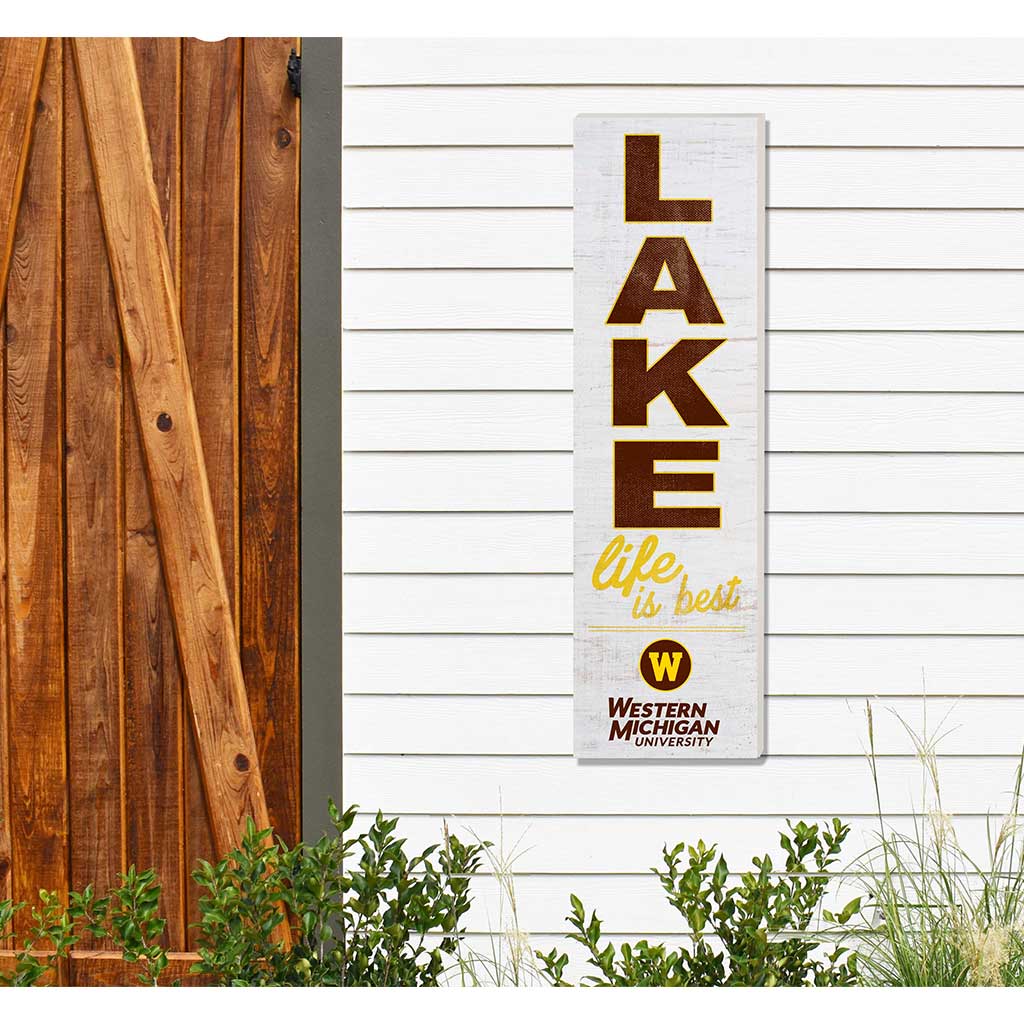 10x35 Indoor Outdoor Sign LAKE Life Western Michigan Broncos