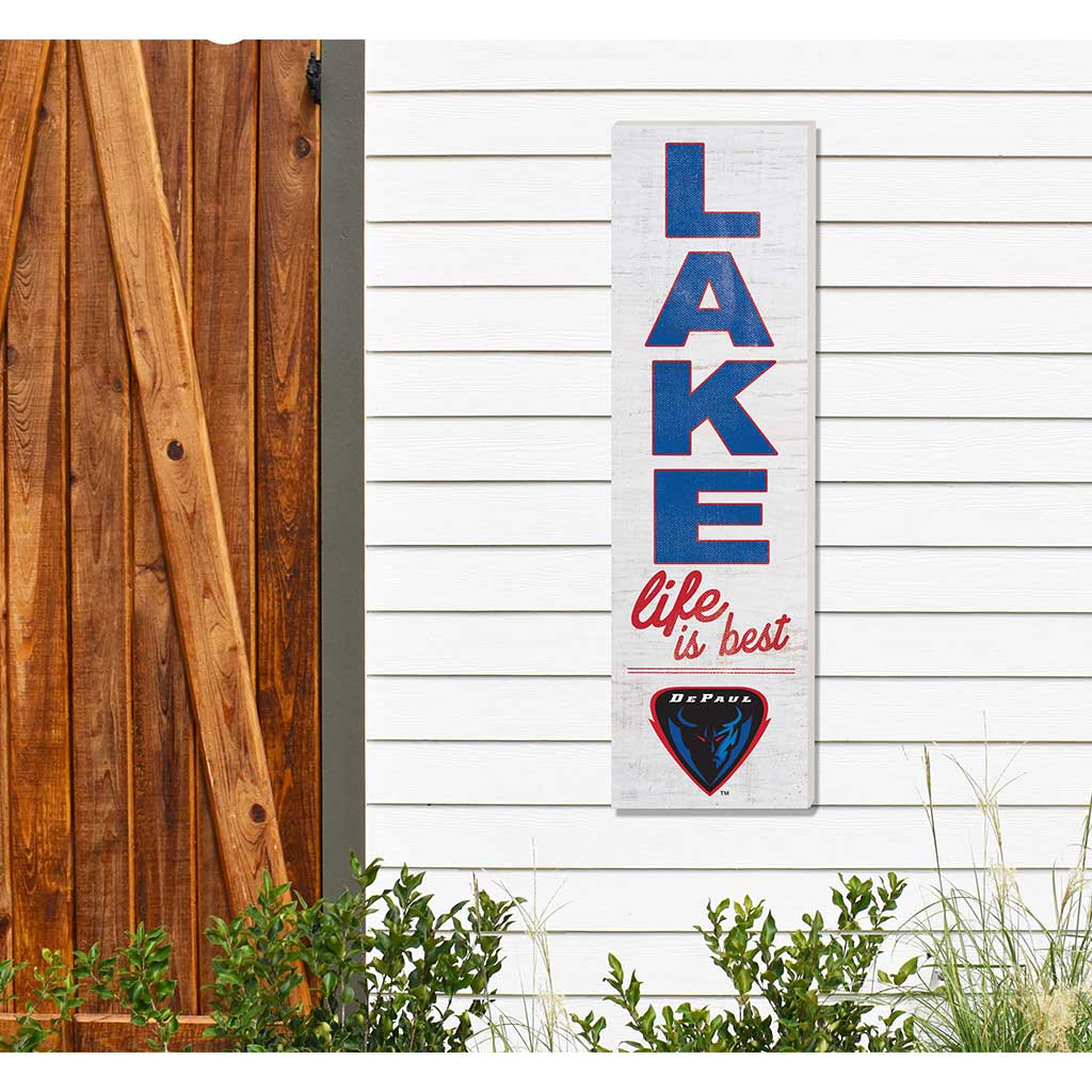10x35 Indoor Outdoor Sign LAKE Life DePaul Blue Demons