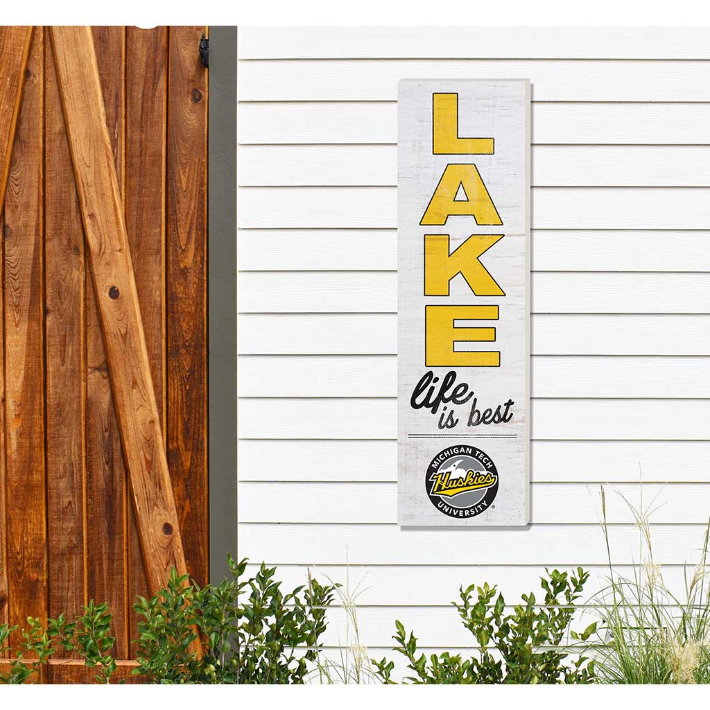 10x35 Indoor Outdoor Sign LAKE Life Michigan Tech University Huskies