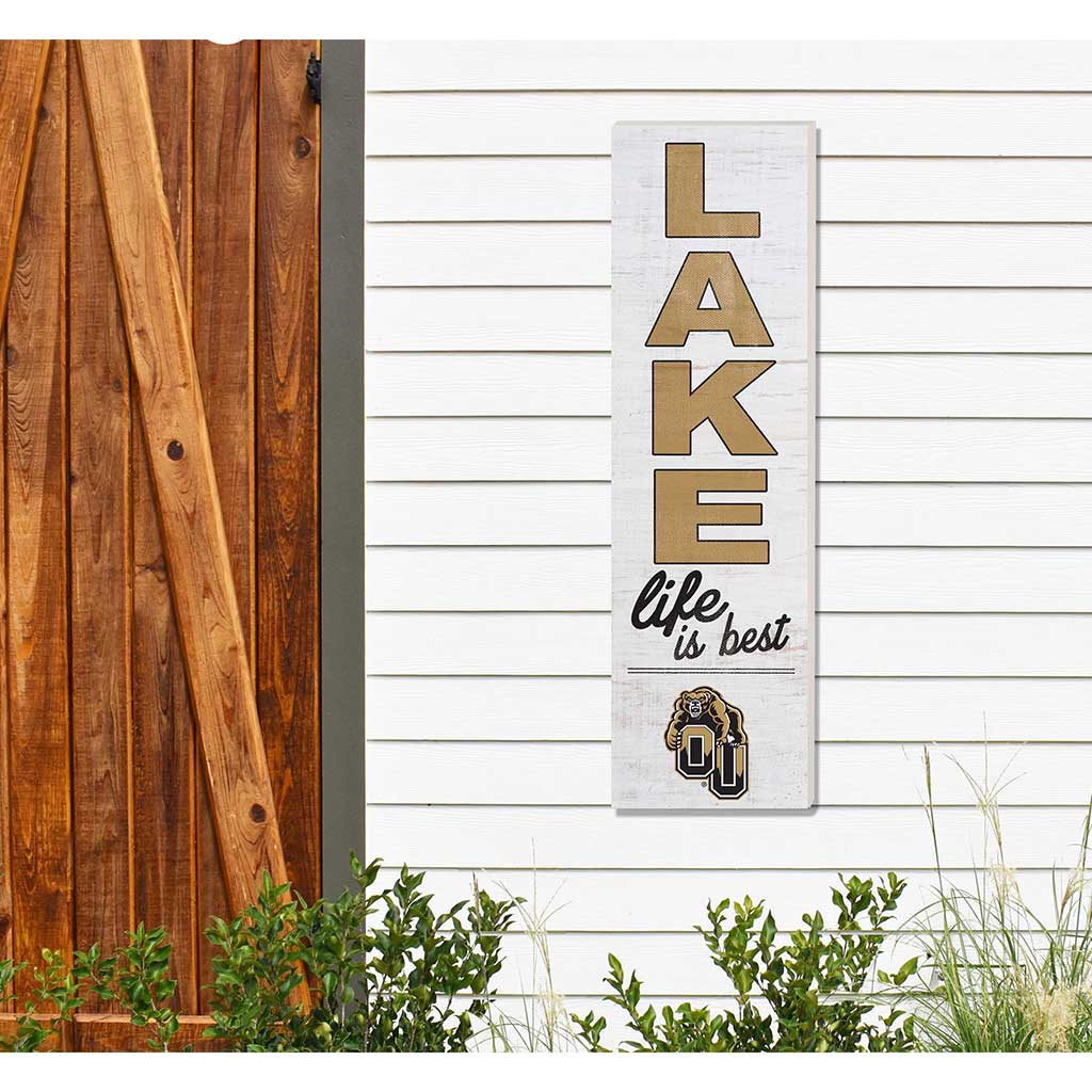 10x35 Indoor Outdoor Sign LAKE Life Oakland University Golden Grizzlies