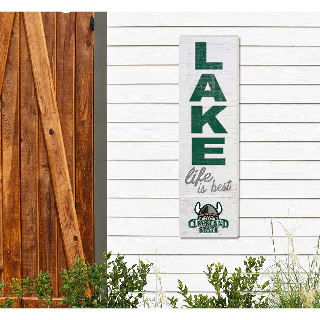 10x35 Indoor Outdoor Sign LAKE Life Cleveland State Vikings