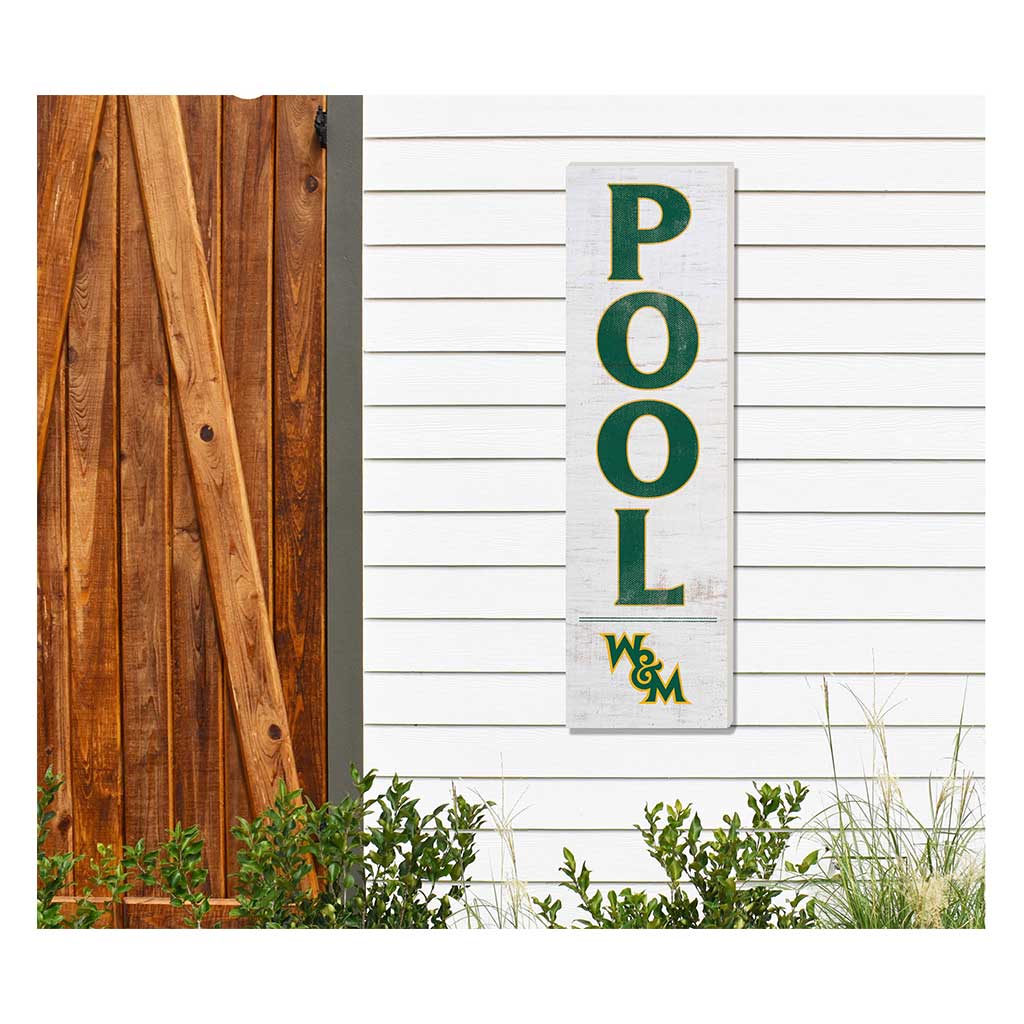 10x35 Indoor Outdoor Sign Pool William and Mary Tribe