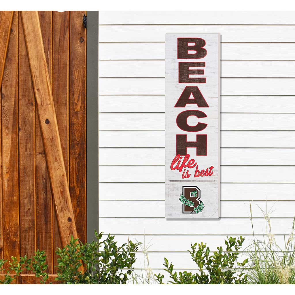 10x35 Indoor Outdoor Sign Beach Life Brown Bears