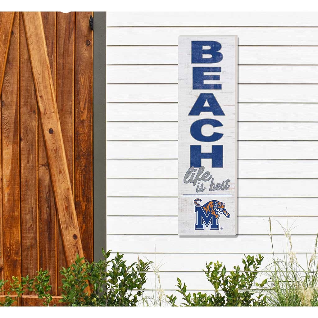 10x35 Indoor Outdoor Sign Beach Life Memphis Tigers