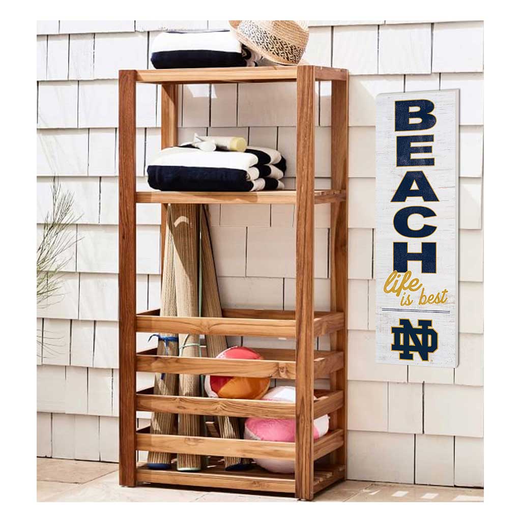 10x35 Indoor Outdoor Sign Beach Life Notre Dame Fighting Irish