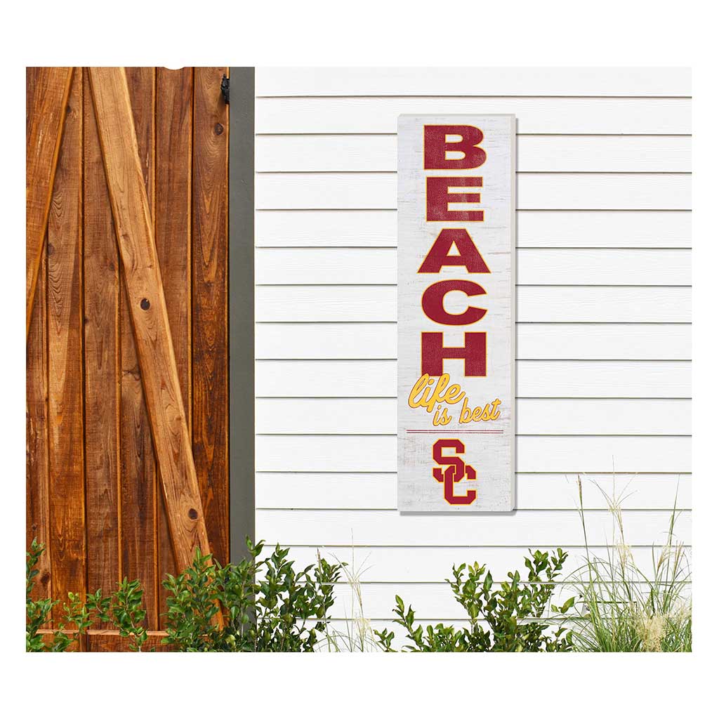 10x35 Indoor Outdoor Sign Beach Life Southern California Trojans