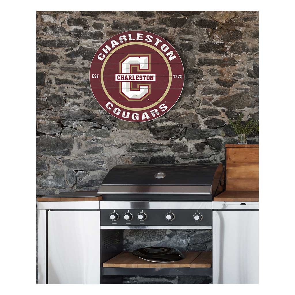 20x20 Indoor Outdoor Colored Circle Charleston College Cougars