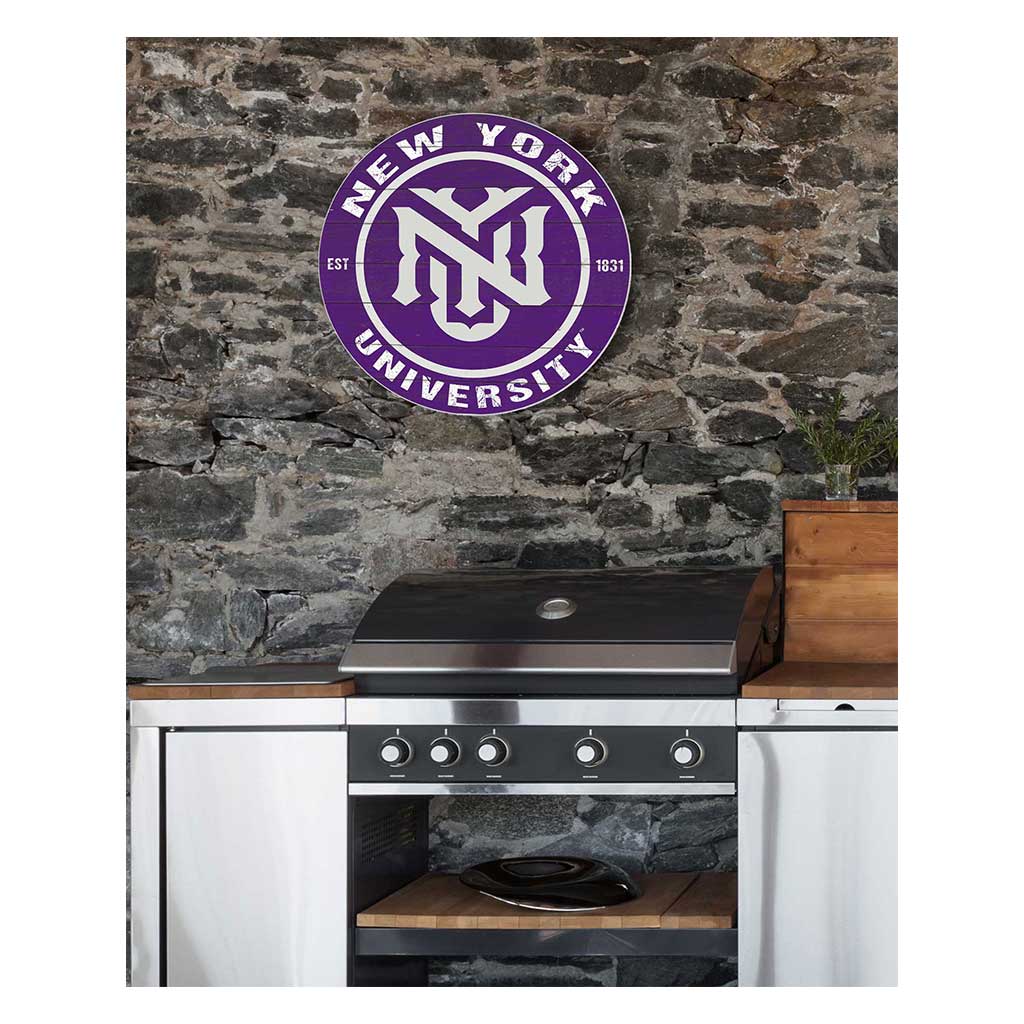 20x20 Indoor Outdoor Sign Colored Circle New York University Violets