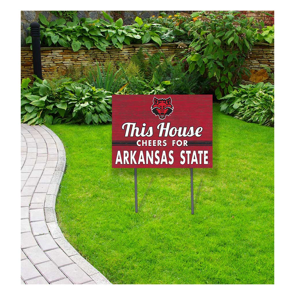 18x24 Lawn Sign Arkansas State Red Wolves