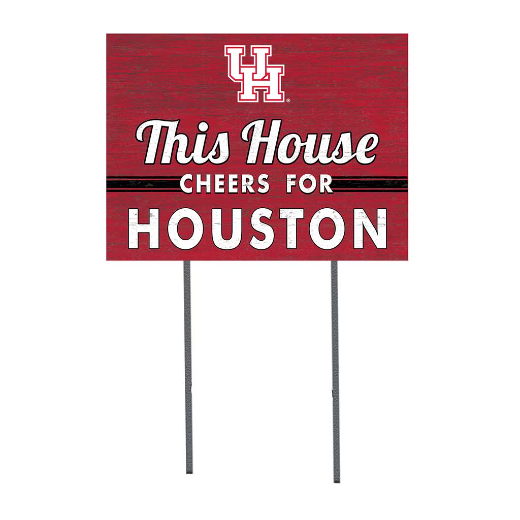 18x24 Lawn Sign This House Cheers Houston Cougars