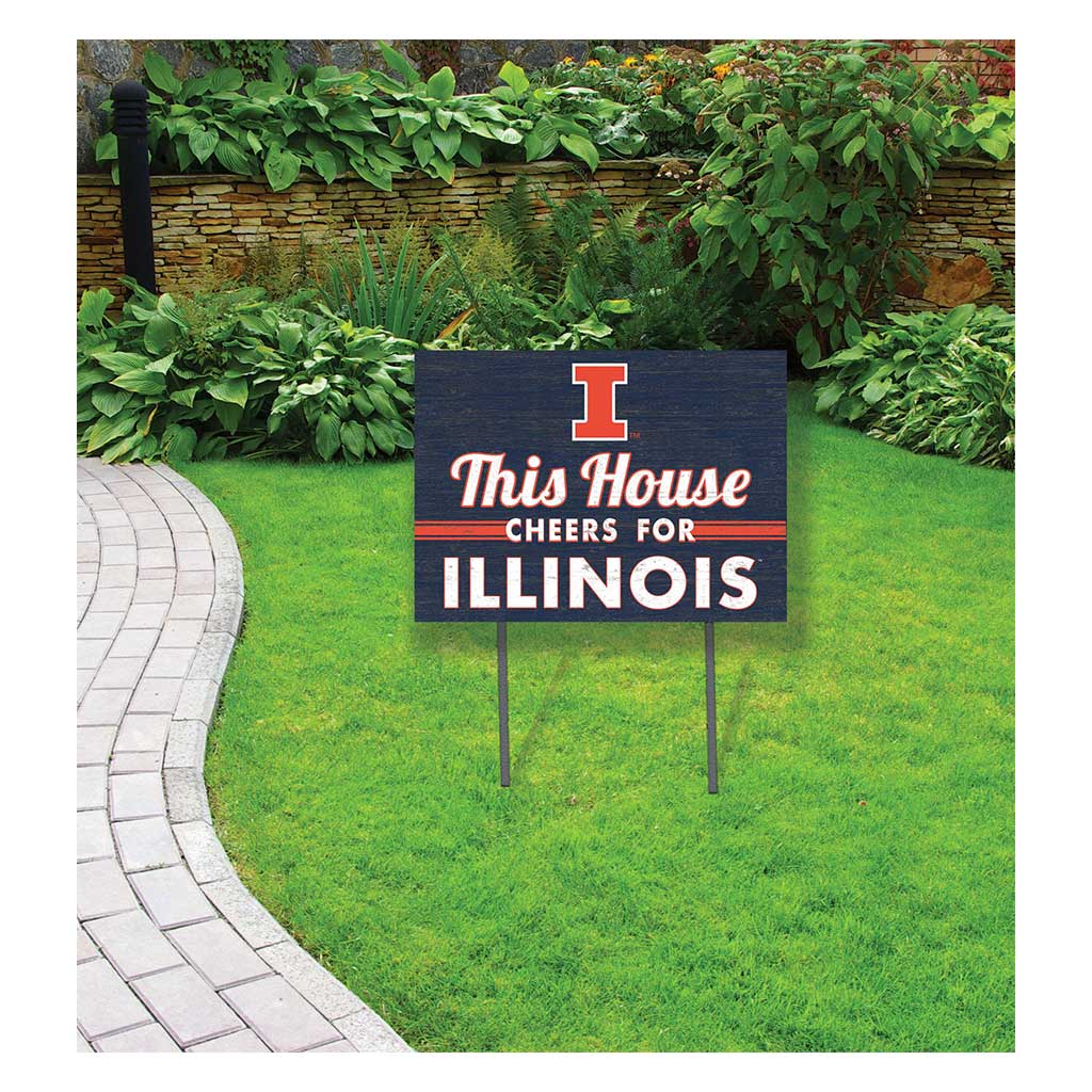 18x24 Lawn Sign Illinois Fighting Illini