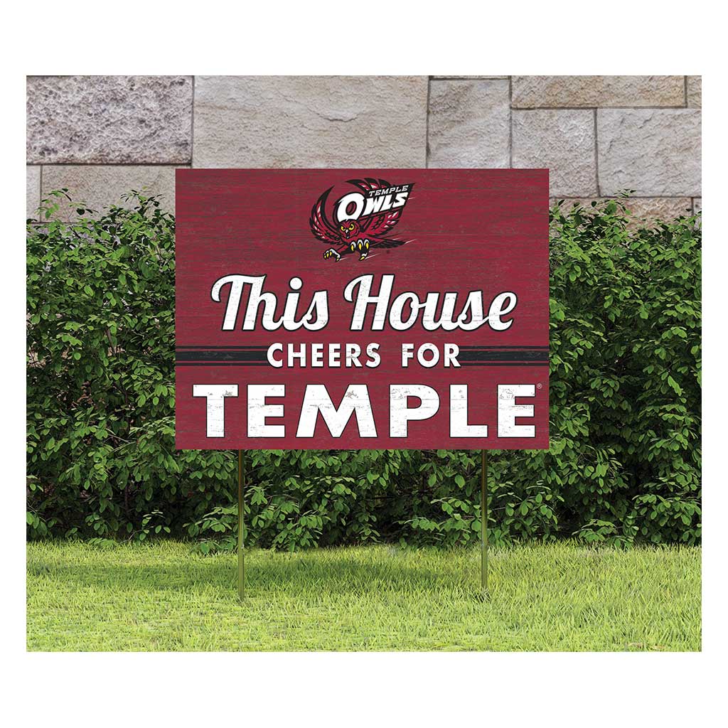 18x24 Lawn Sign Temple Owls