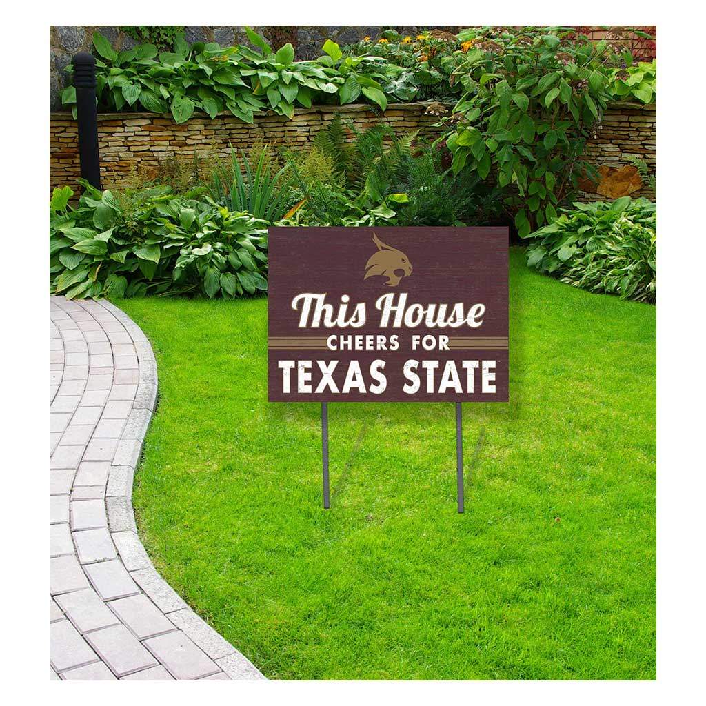 18x24 Lawn Sign Texas State Bobcats
