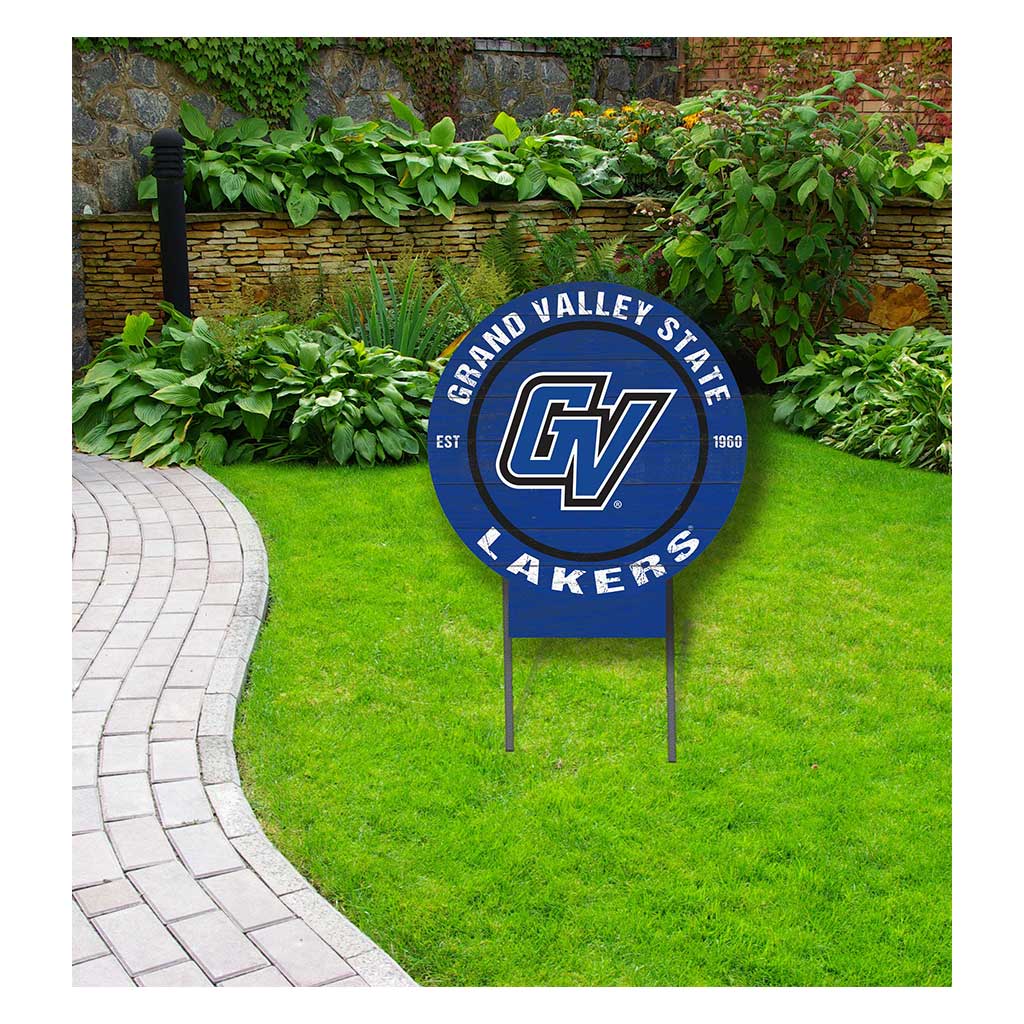 20x20 Circle Color Logo Lawn Sign Grand Valley State Lakers