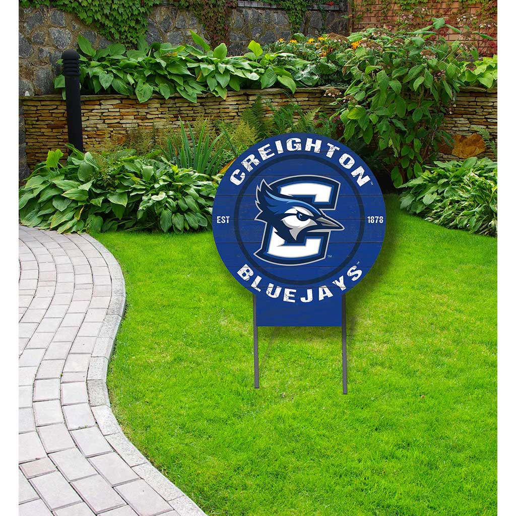 20x20 Circle Color Logo Lawn Sign Creighton Bluejays