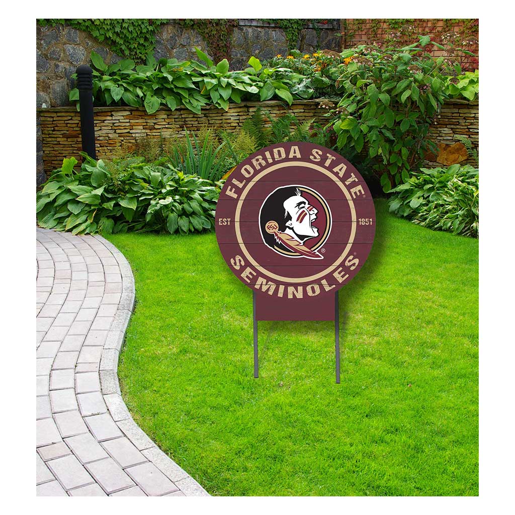 20x20 Circle Color Logo Lawn Sign Florida State Seminoles