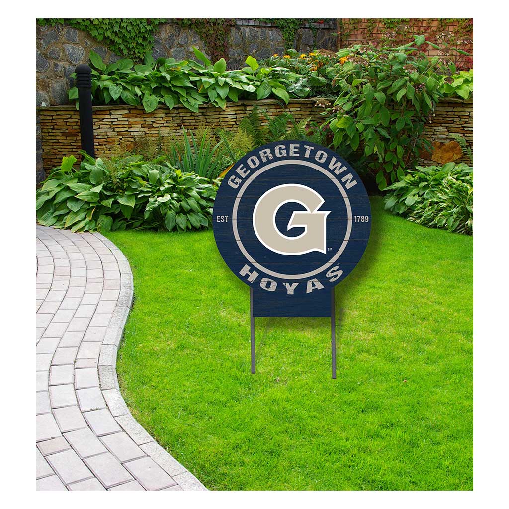 20x20 Circle Color Logo Lawn Sign Georgetown Hoyas