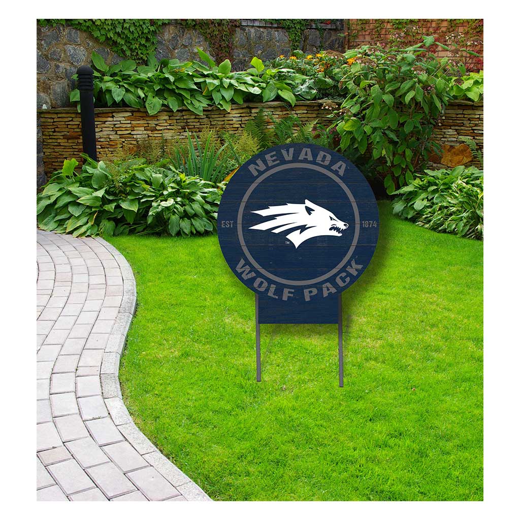 20x20 Circle Color Logo Lawn Sign Nevada Wolf Pack