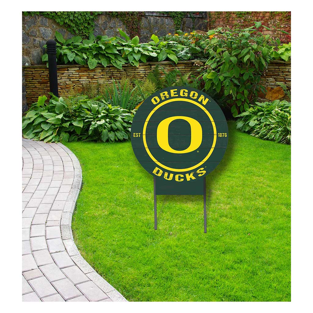 20x20 Circle Color Logo Lawn Sign Oregon Ducks