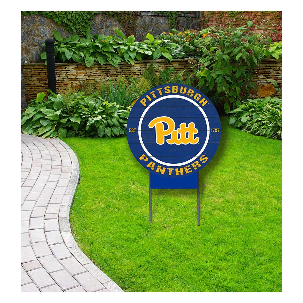 20x20 Circle Color Logo Lawn Sign Pittsburgh Panthers