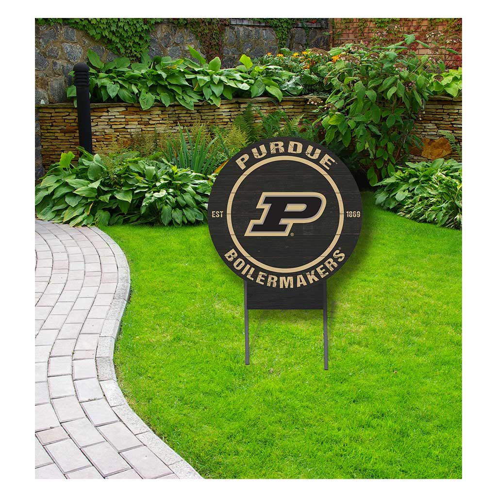 20x20 Circle Color Logo Lawn Sign Purdue Boilermakers