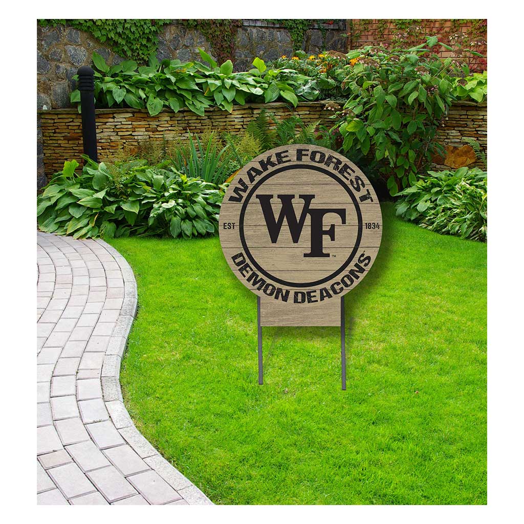 20x20 Circle Color Logo Lawn Sign Wake Forest Demon Deacons