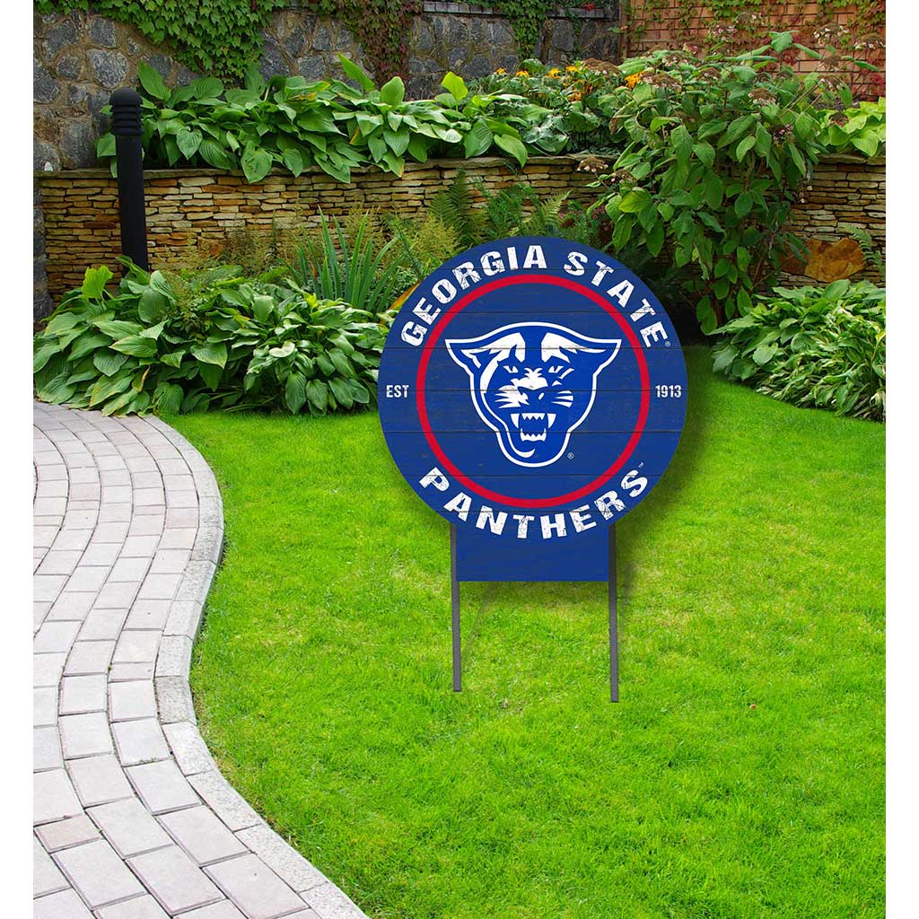 20x20 Circle Color Logo Lawn Sign Georgia State Panthers