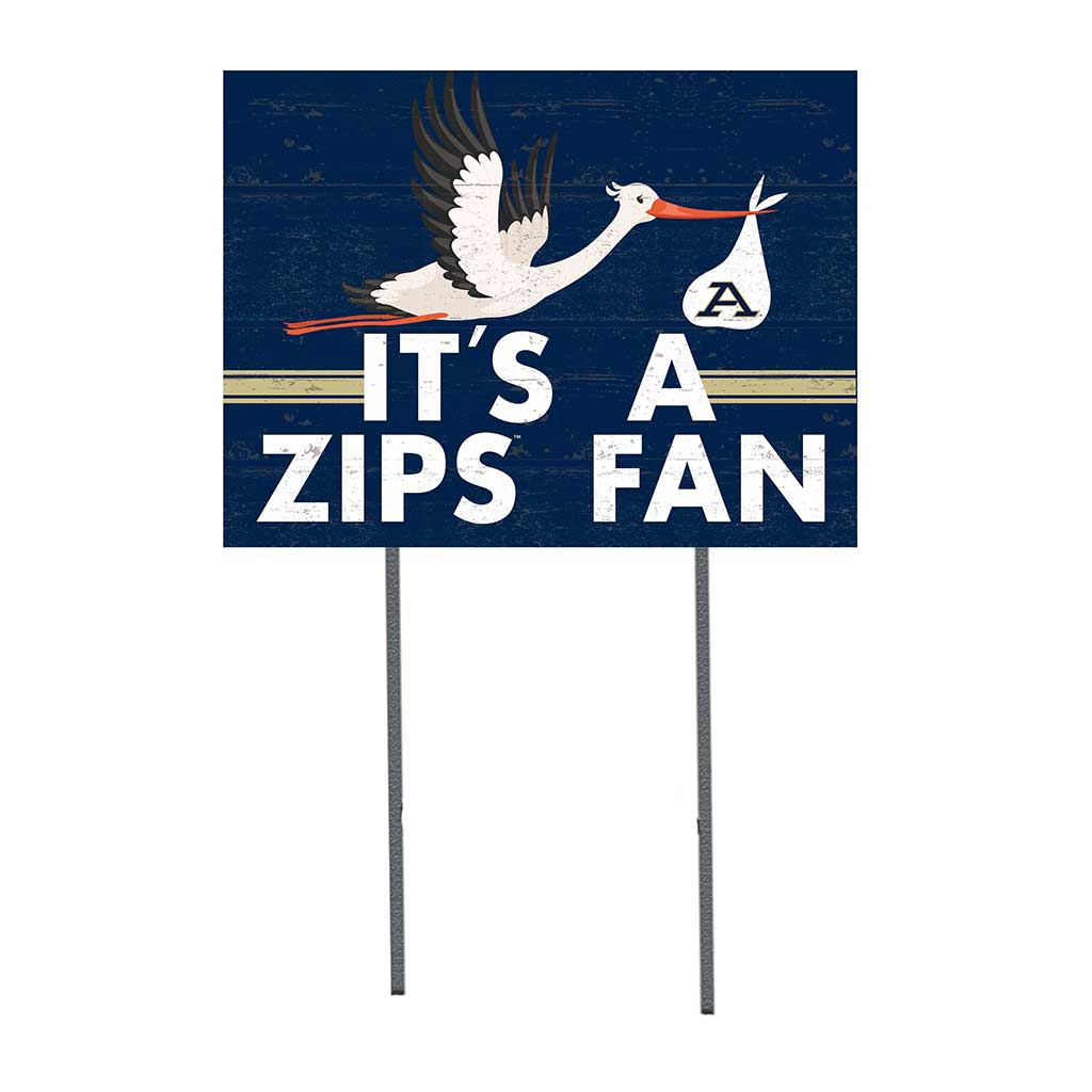 18x24 Lawn Sign Stork Yard Sign It's A Akron Zips
