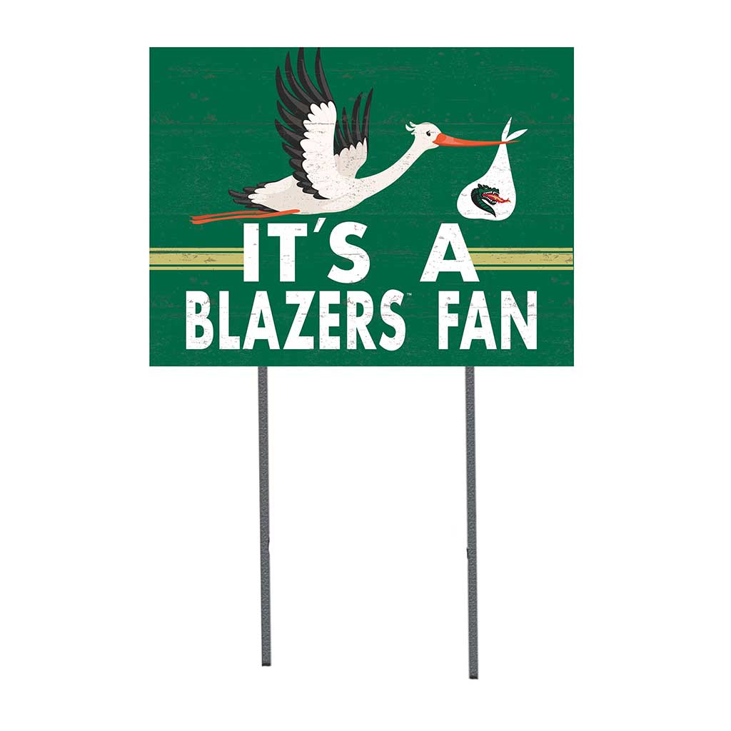 18x24 Lawn Sign Stork Yard Sign It's A Alabama Birmingham Blazers
