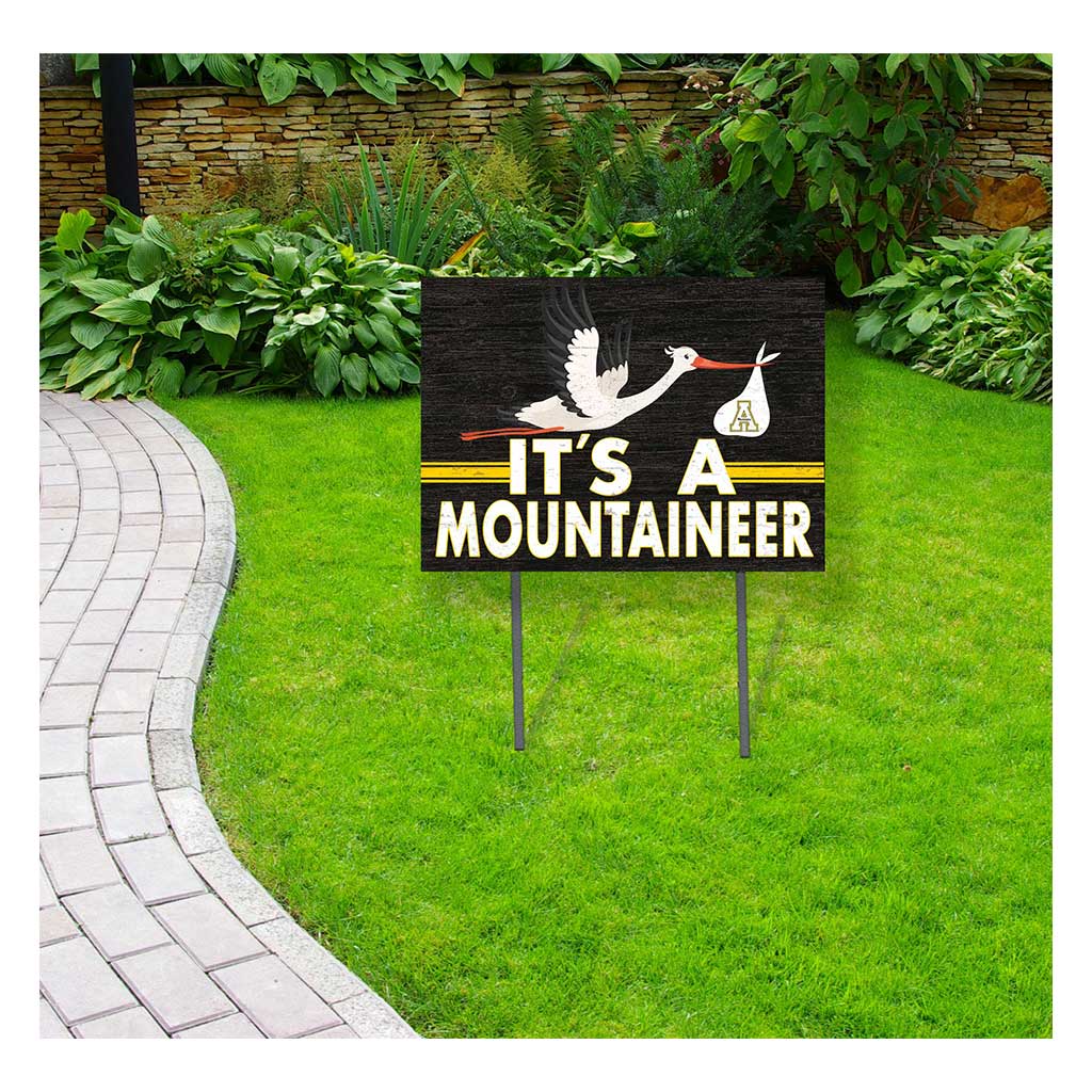 18x24 Lawn Sign Stork Yard Sign It's A Appalachian State Mountaineers