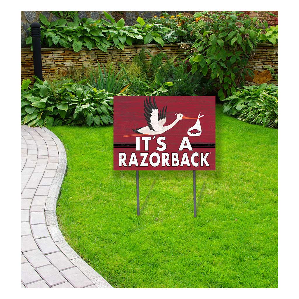 18x24 Lawn Sign Stork Yard Sign It's A Arkansas Razorbacks